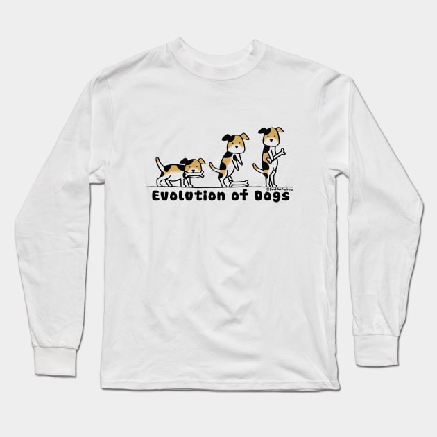 Evolution of Dogs by © Buck Tee Originals Long Sleeve T-Shirt by Buck Tee